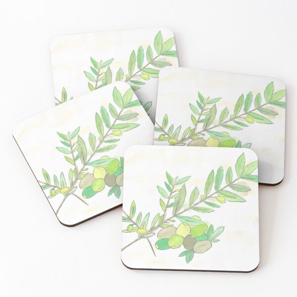 Item preview, Watercolor Olive Branch, Version Two designed and sold by nickiibird.