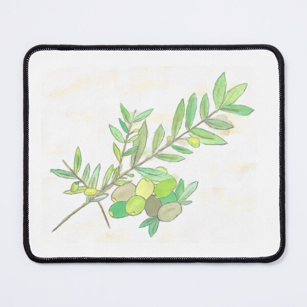 Item preview, Watercolor Olive Branch, Version Two designed and sold by nickiibird.