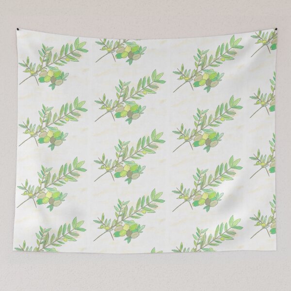 Item preview, Watercolor Olive Branch, Version Two designed and sold by nickiibird.