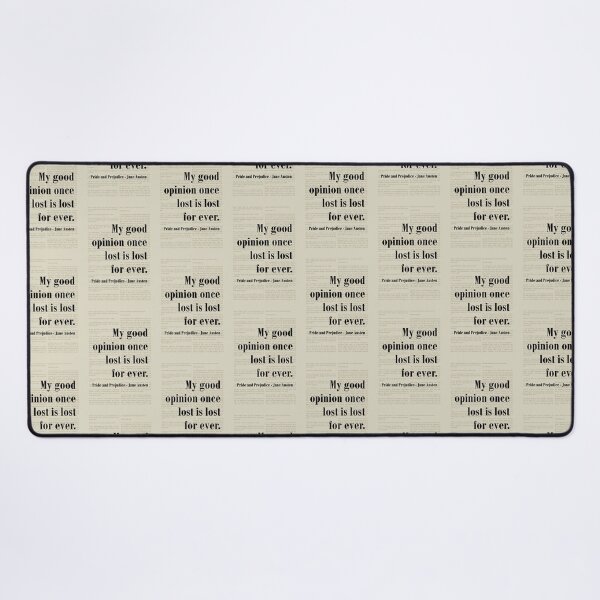 Item preview, Good Opinion Pride and Prejudice Jane Austen Quote designed and sold by kakarikihill.