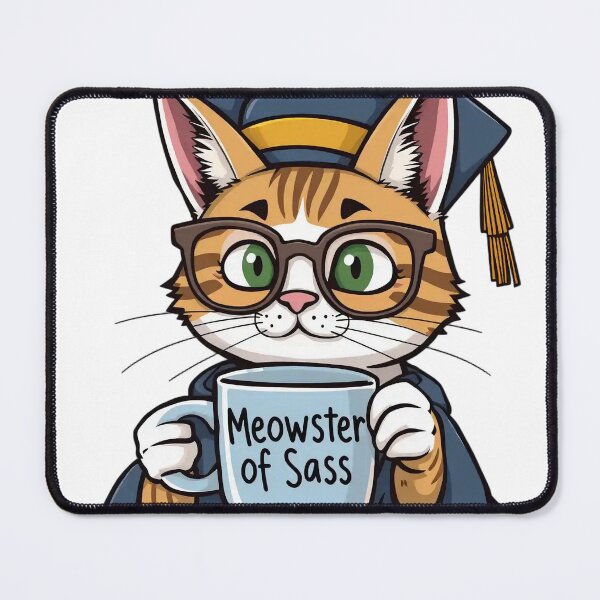 Item preview, Certified Meowchologist – Feline Degrees of Sass v1 designed and sold by KriticalDesigns.