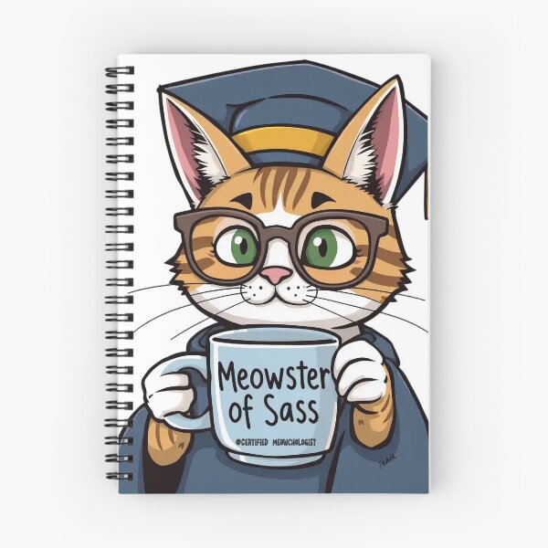 Item preview, Certified Meowchologist – Feline Degrees of Sass v1 designed and sold by KriticalDesigns.