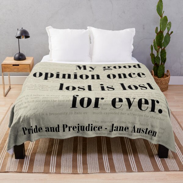 Item preview, Good Opinion Pride and Prejudice Jane Austen Quote designed and sold by kakarikihill.