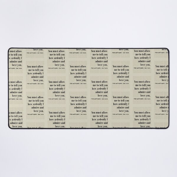 Item preview, Admire Love Pride and Prejudice Jane Austen Quote designed and sold by kakarikihill.