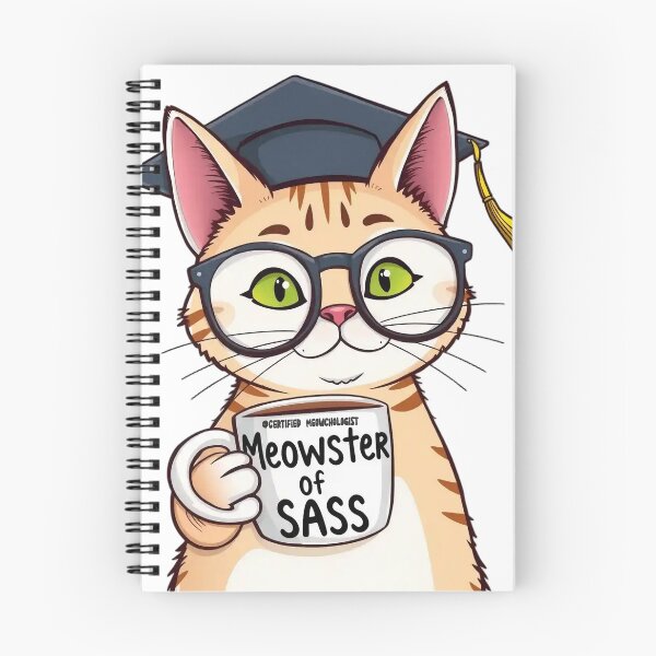 Item preview, Certified Meowchologist – Feline Degrees of Sass v2 designed and sold by KriticalDesigns.