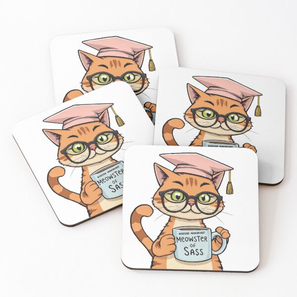 Item preview, Certified Meowchologist – Feline Degrees of Sass v3 designed and sold by KriticalDesigns.