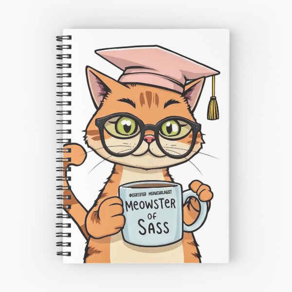 Item preview, Certified Meowchologist – Feline Degrees of Sass v3 designed and sold by KriticalDesigns.