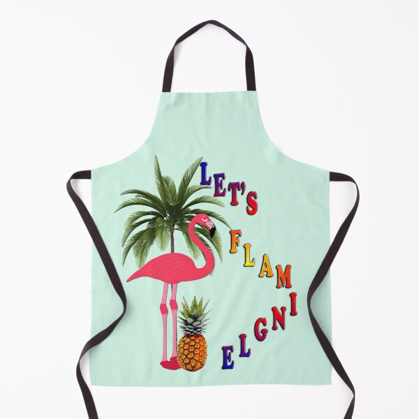 Item preview, Let’s Flamingle Flamingo Pineapple Palm Tree Design designed and sold by SandyMDesigns.