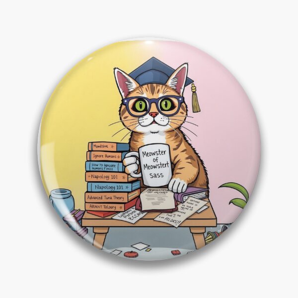 Item preview, Certified Meowchologist – Feline Degrees of Sass v4 designed and sold by KriticalDesigns.