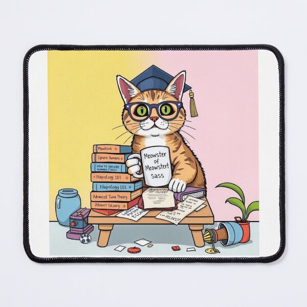 Item preview, Certified Meowchologist – Feline Degrees of Sass v4 designed and sold by KriticalDesigns.