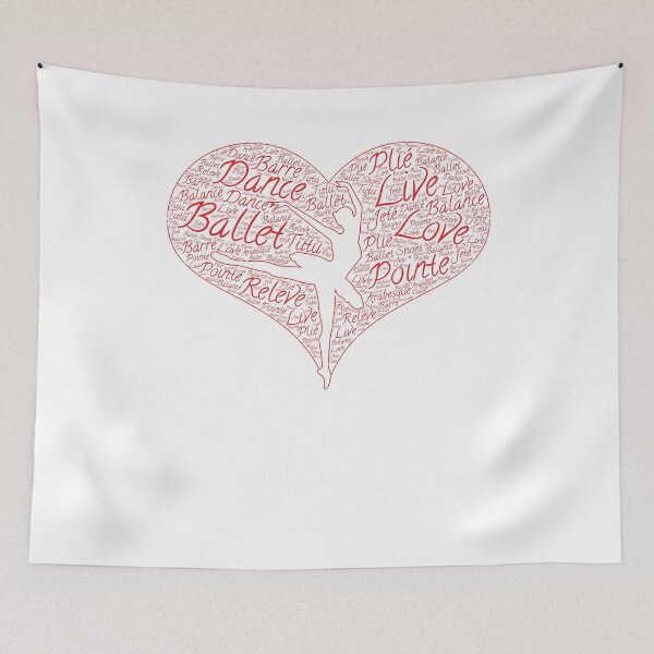 Item preview, Live Love Ballet Word Heart Dancer Dance Ballerina designed and sold by KNUXX Shop.