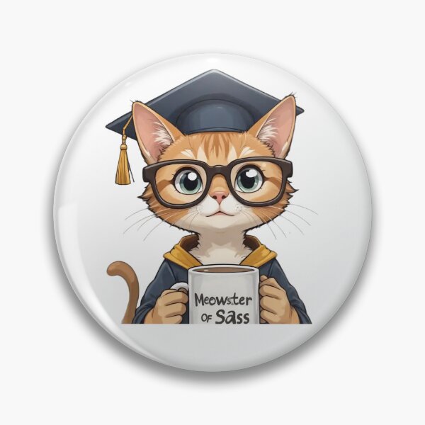 Item preview, Certified Meowchologist – Feline Degrees of Sass v5 designed and sold by KriticalDesigns.