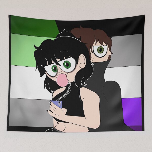 Item preview, AroAce Pride - The Black Heart Mafia designed and sold by SidGalsGallery.