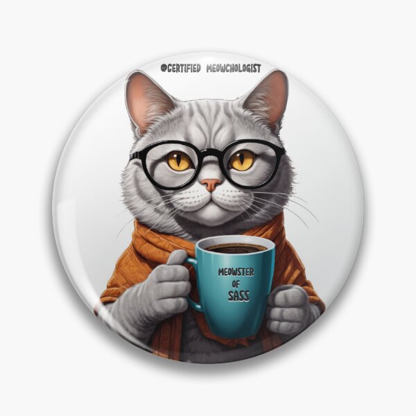 Item preview, Certified Meowchologist – Feline Degrees of Sass v7 designed and sold by KriticalDesigns.