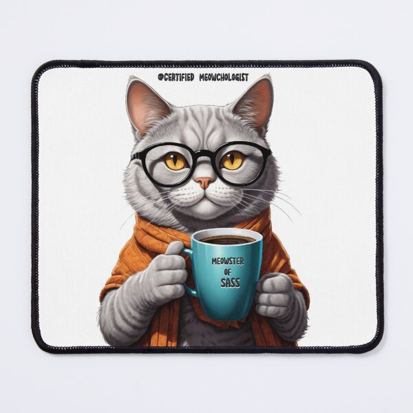 Item preview, Certified Meowchologist – Feline Degrees of Sass v7 designed and sold by KriticalDesigns.