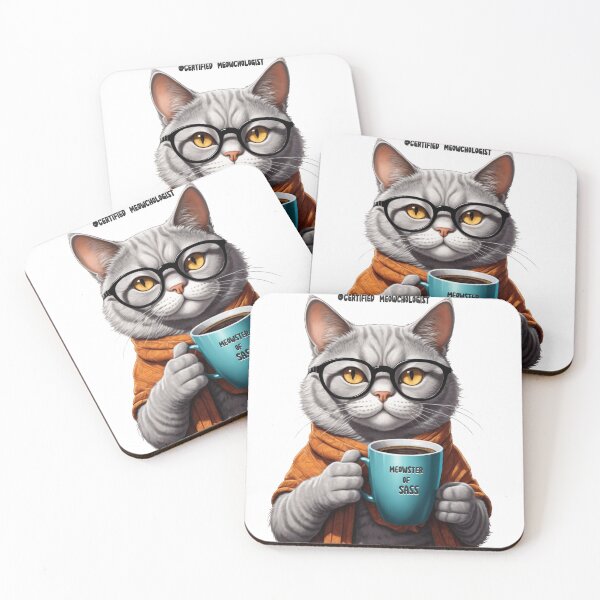 Item preview, Certified Meowchologist – Feline Degrees of Sass v7 designed and sold by KriticalDesigns.