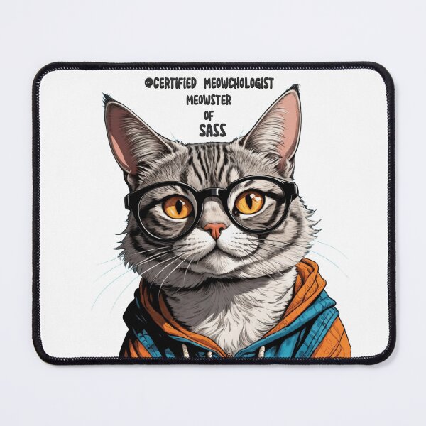 Item preview, Certified Meowchologist – Feline Degrees of Sass v8 designed and sold by KriticalDesigns.