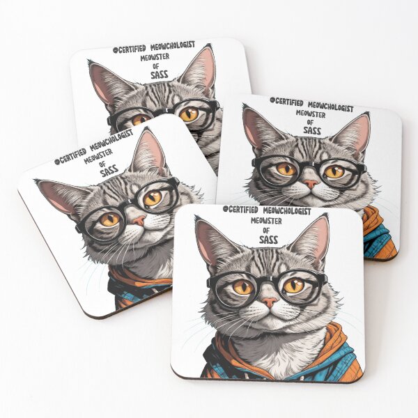 Item preview, Certified Meowchologist – Feline Degrees of Sass v8 designed and sold by KriticalDesigns.