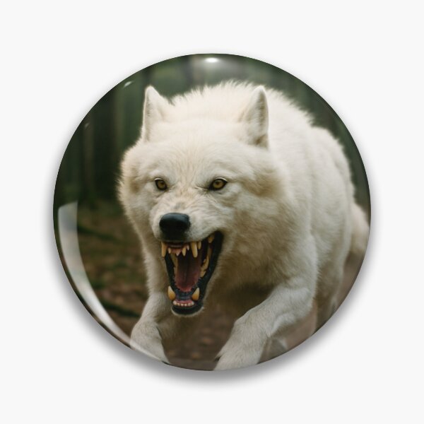 Item preview, Charging White Dire Wolf designed and sold by BackgroundND.