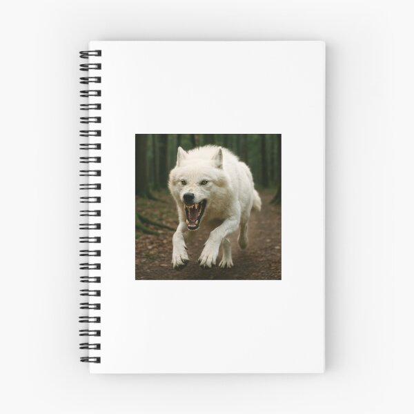 Item preview, Charging White Dire Wolf designed and sold by BackgroundND.
