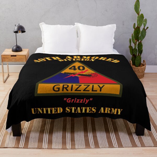 Item preview, Army - SSI - 40th Armored Division w Name Tape - Grizzly - US Army X 300 designed and sold by Military Insignia Products.