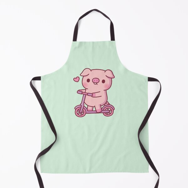 Item preview, Cute Pig Playing On Kick Scooter designed and sold by rustydoodle.