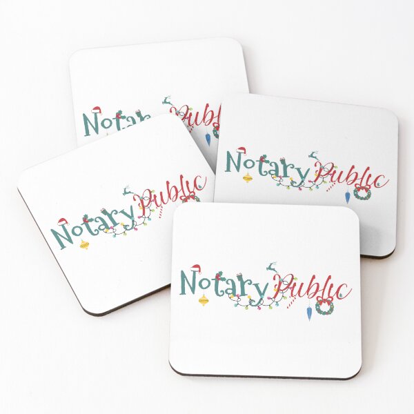 Item preview, Festive Notary Public Christmas Lights Design – Cute Holiday Script for Notaries designed and sold by NotaryLife.