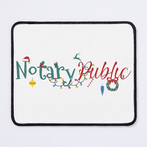 Item preview, Festive Notary Public Christmas Lights Design – Cute Holiday Script for Notaries designed and sold by NotaryLife.