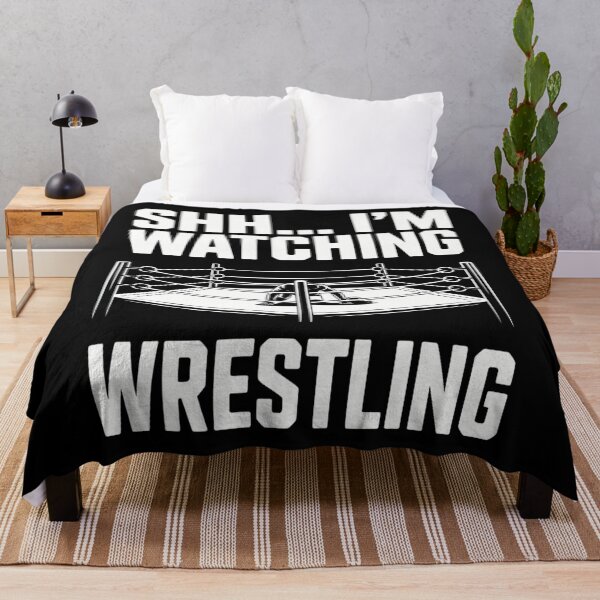 Item preview, Shhh Im Watching Wrestling Wrestling Art designed and sold by aidenpier.