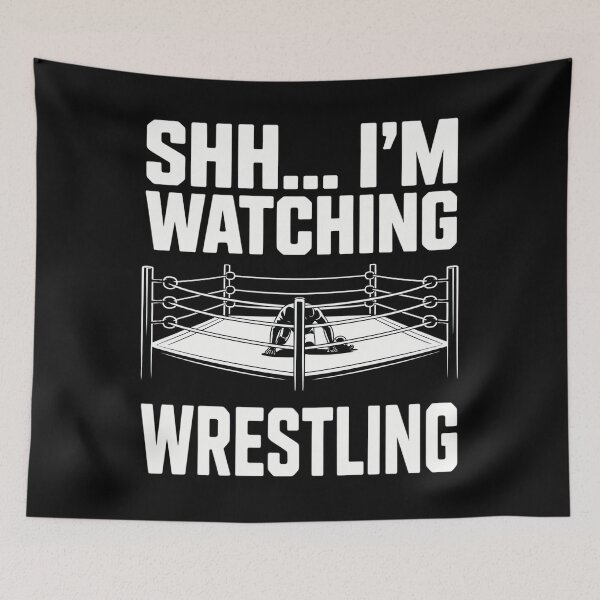 Item preview, Shhh Im Watching Wrestling Wrestling Art designed and sold by aidenpier.