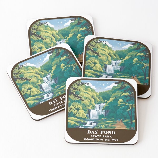 Item preview, Vintage Day Pond State Park (Connecticut State Park) designed and sold by RabbitK.