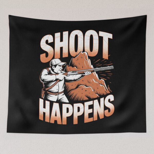 Item preview, Shoot Happens Clay Target Trap Clays Funny Skeet Shooting designed and sold by aidenpier.