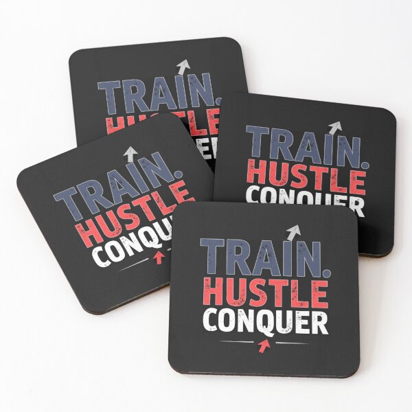 Item preview, TRAIN HUSTLE CONQUER designed and sold by Techtricksgh.