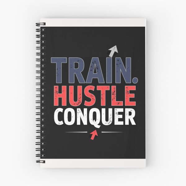 Item preview, TRAIN HUSTLE CONQUER designed and sold by Techtricksgh.