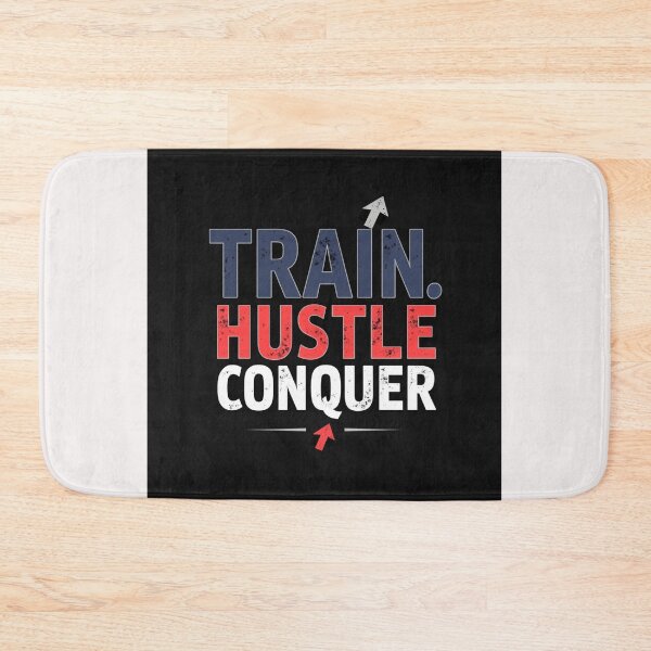 Item preview, TRAIN HUSTLE CONQUER designed and sold by Techtricksgh.