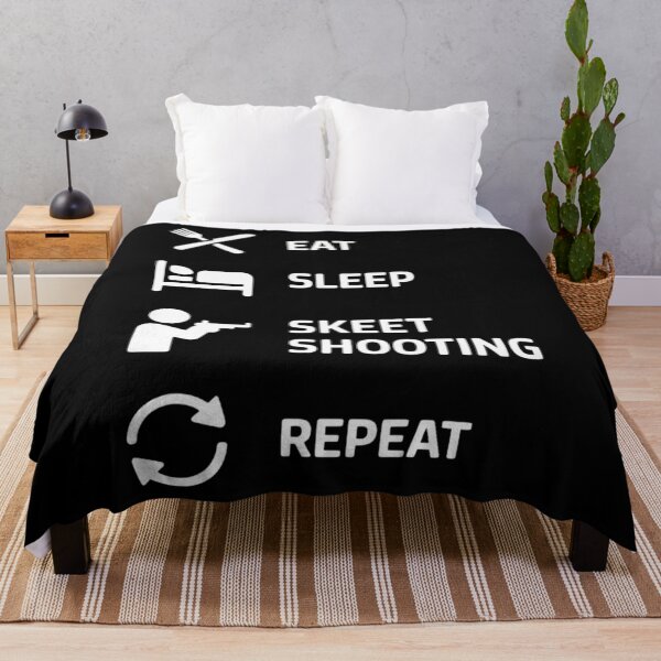 Item preview, Skeet shooting eat sleep clay shoot repeat designed and sold by aidenpier.