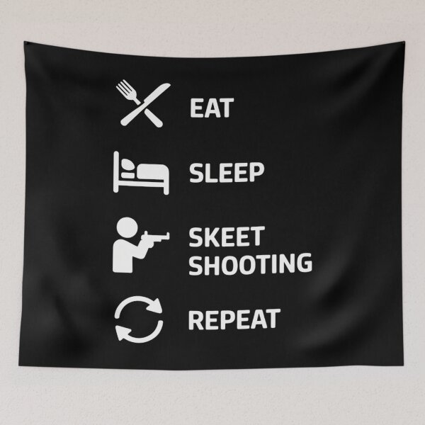 Item preview, Skeet shooting eat sleep clay shoot repeat designed and sold by aidenpier.
