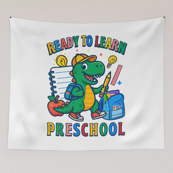 Item preview, Ready To Learn Preschool Cute Dinosaur Back To School Fun Student Design designed and sold by tigger shop.