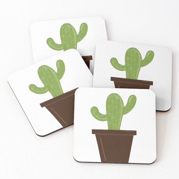 Item preview, Minimalist Potted Cactus Plant  designed and sold by TarynsCutesyShop.