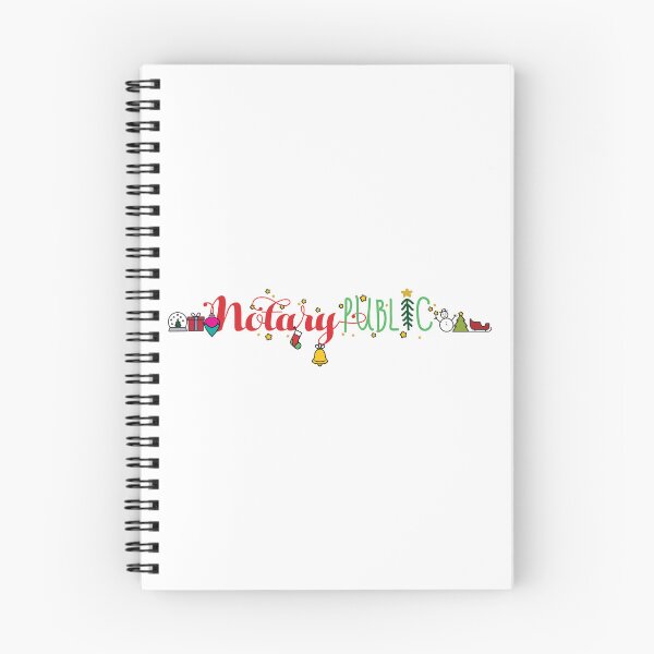 Item preview, Festive Notary Public Christmas Script – Cute Holiday Lettering Design designed and sold by NotaryLife.