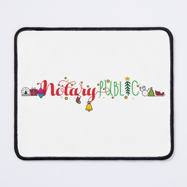 Item preview, Festive Notary Public Christmas Script – Cute Holiday Lettering Design designed and sold by NotaryLife.