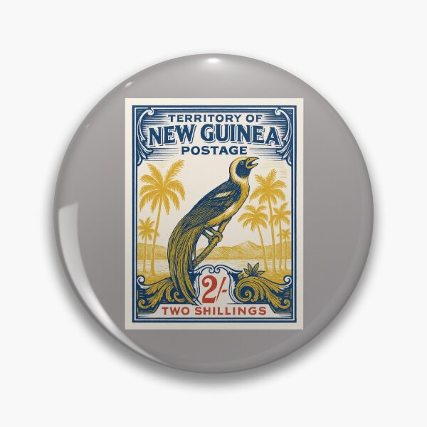 Item preview, New Guinea Bird of Paradise Stamp Poster designed and sold by retrographics.