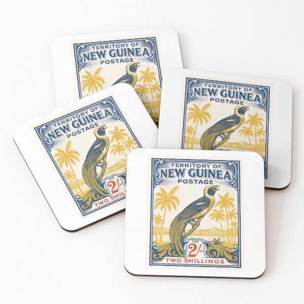 Item preview, New Guinea Bird of Paradise Stamp Poster designed and sold by retrographics.