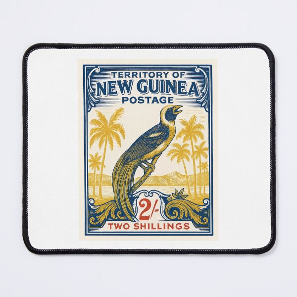 Item preview, New Guinea Bird of Paradise Stamp Poster designed and sold by retrographics.
