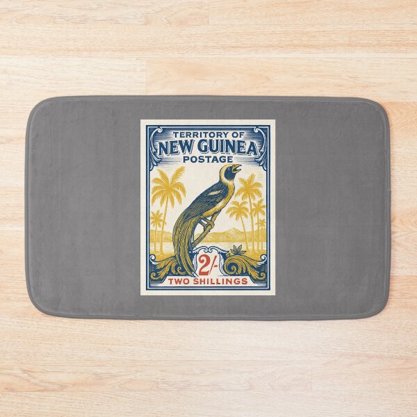 Item preview, New Guinea Bird of Paradise Stamp Poster designed and sold by retrographics.