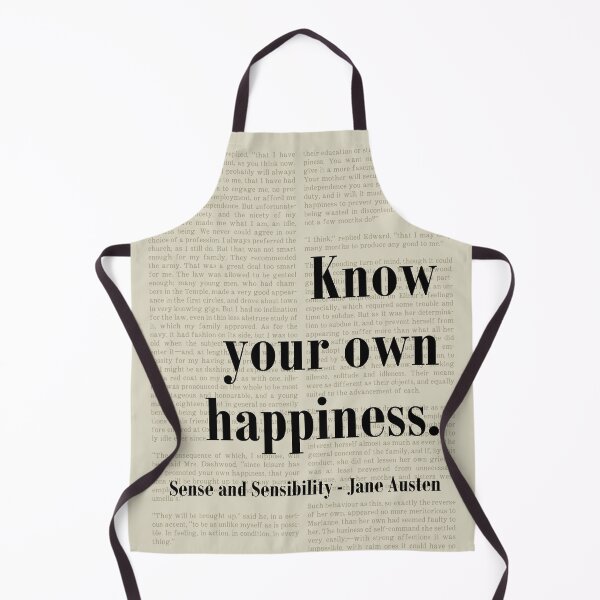 Item preview, Know Happiness Sense and Sensibility Jane Austen Quote designed and sold by kakarikihill.