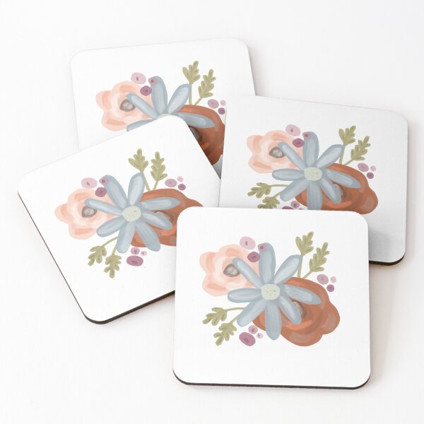 Artikelvorschau, Aquarell gemalter Blumenaufkleber entworfen und verkauft von sophsmaries.