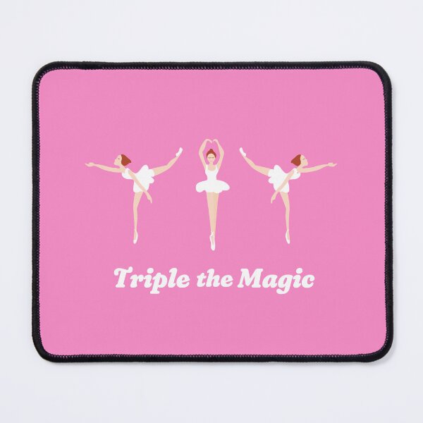 Item preview, Triple the Magic – Whimsical Ballerina Dance Trio Art | Cute Ballet Illustration for Kids & Dreamers designed and sold by cpop-studio.
