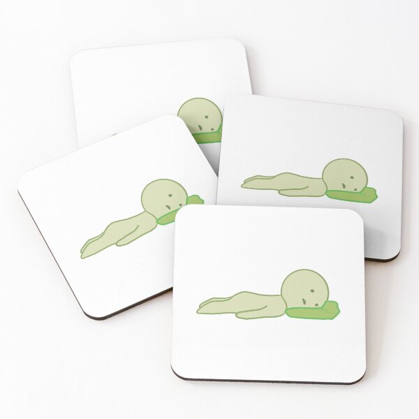 Item preview, Sleepy green guy  designed and sold by Kona’s Creations .