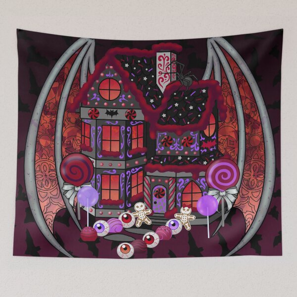 Item preview, Vampire Gingerbread House designed and sold by Miss Lunaria.
